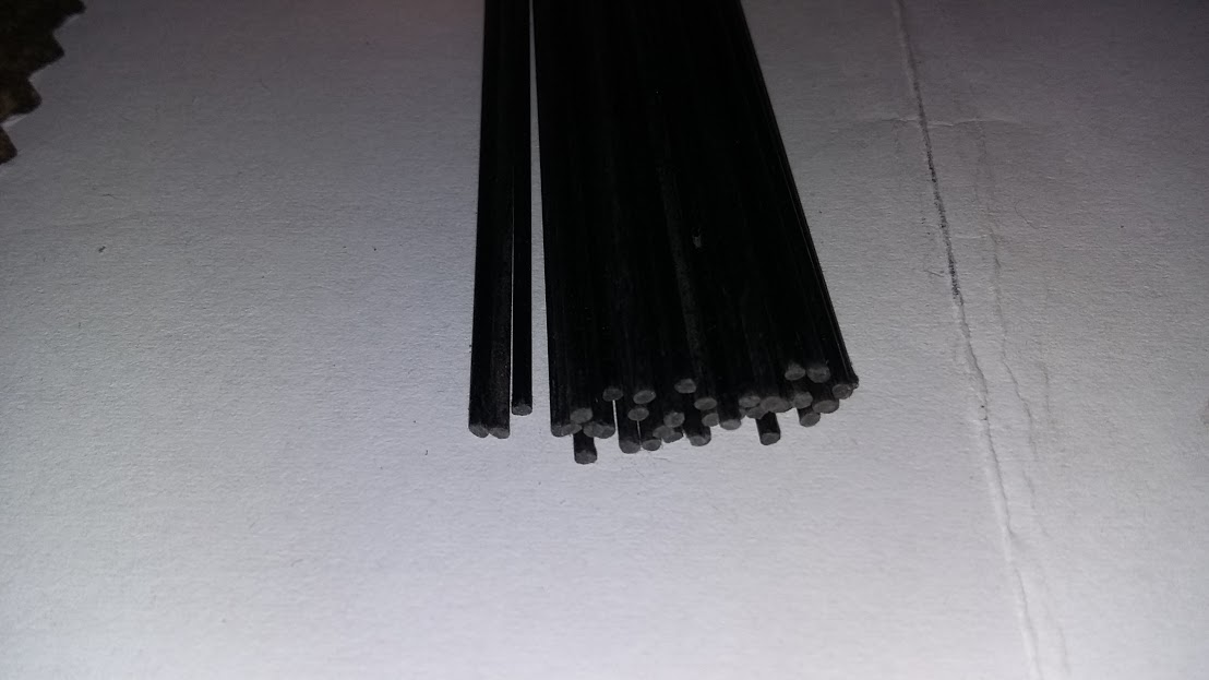 Carbon Fiber Rod 0.8mm x 1000mm (2pc)