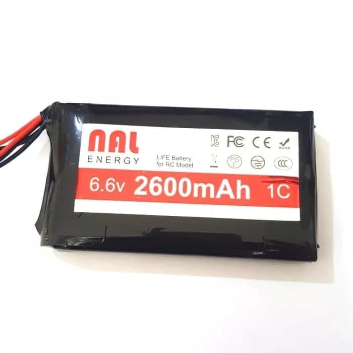 NAL LiFe 2S 6.6v 2600mah 1C for Tx/Rx