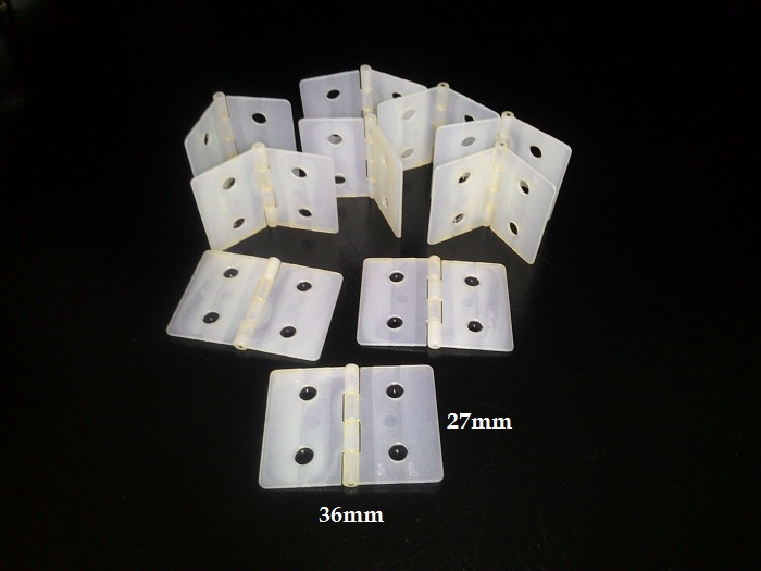 Nylon hinges L27 x 36mm (10pcs)