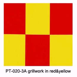 PT-020-3A EM Covering Film Grillwork Red/Yellow (2m) - Click Image to Close