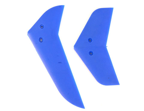 EK1-0419L Vertical & horizontal tail blade set(Blue) - Click Image to Close