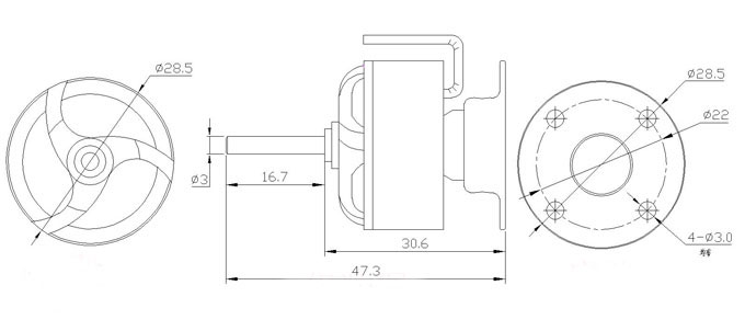 Emax Brushless Motor CF2812 - Click Image to Close