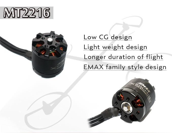 Emax Brushless Motor MT2216 810kv for Multicopter Combo - Click Image to Close