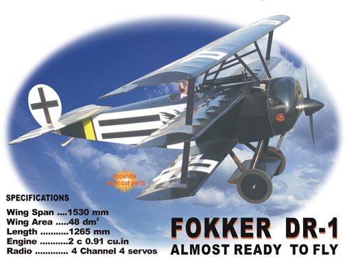 CM Fokker DR-1 90 - Click Image to Close