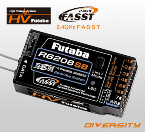 Futaba RX 6208SB HV 2.4GHz - Click Image to Close