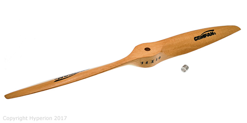 Gemfan Wood Propeller 14x10 - Click Image to Close