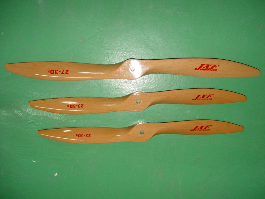 JXF 2-Blade Wood Propeller 30x12 for 3D