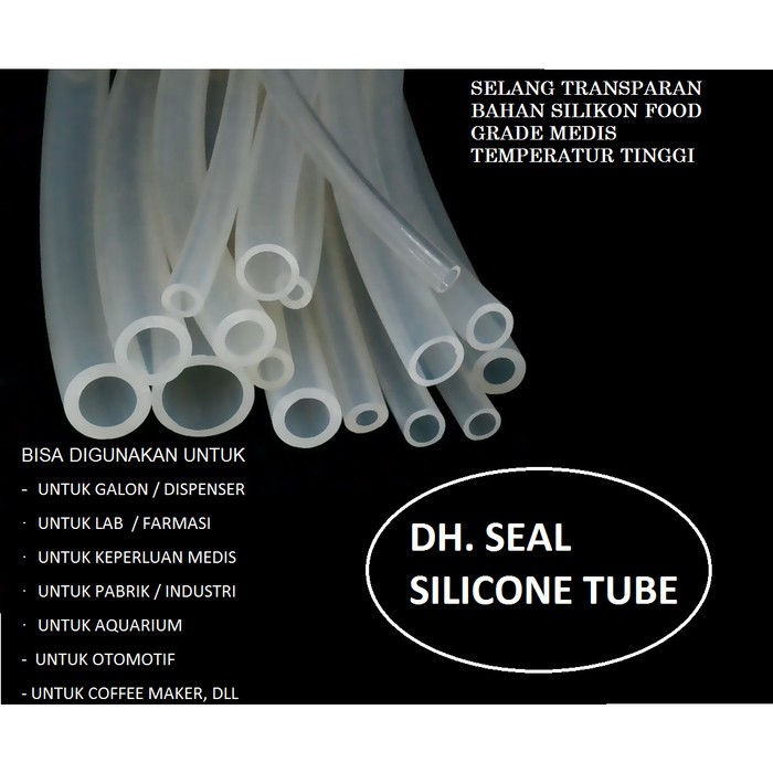 Silicone Tube Food Grade 12x18mm 1meter