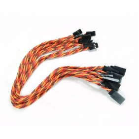 NAL Heavy Duty Servo Cable ext 450mm twisted 22AWG (4pcs) - Click Image to Close