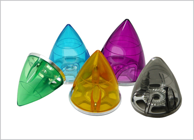 HS Translucent Spinner 63mm w/ Alum Backplate - Click Image to Close