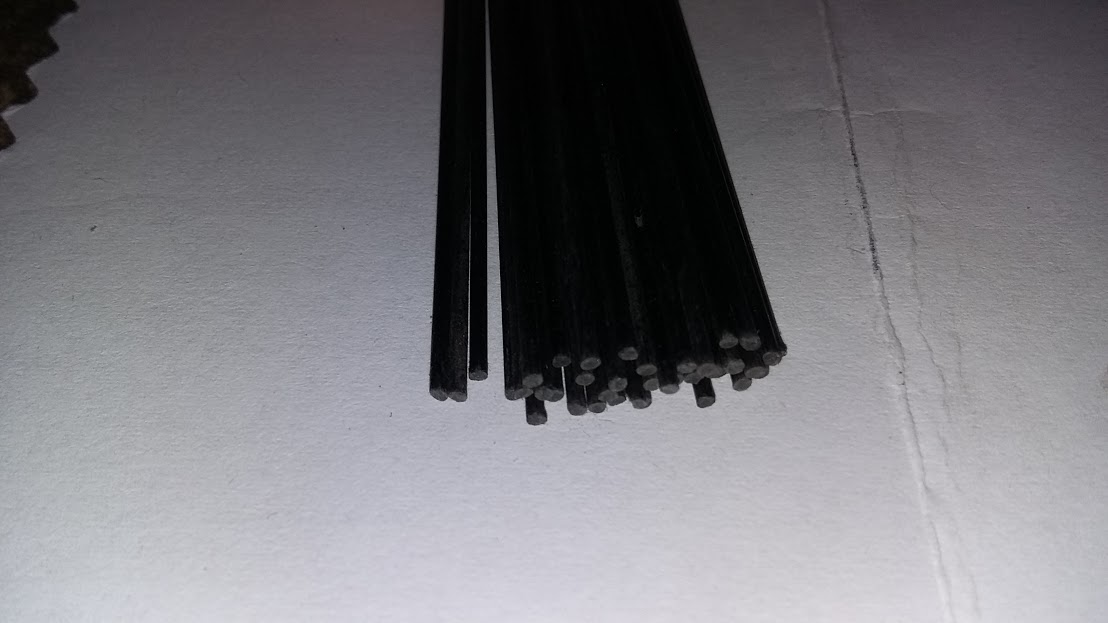 Carbon Fiber Rod 0.6mm x 1000mm (2pc)